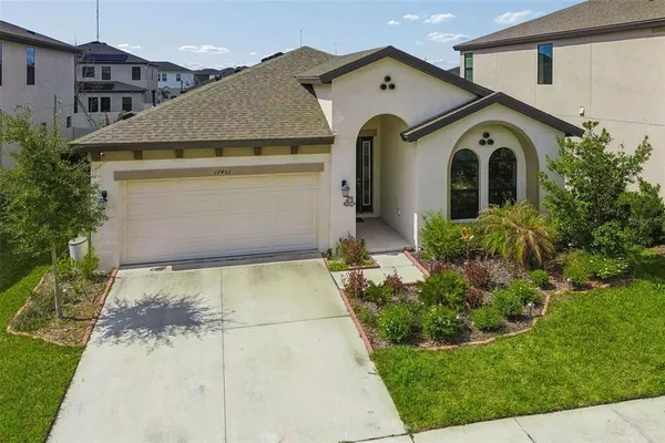 a view of an swimming pool and outdoor space