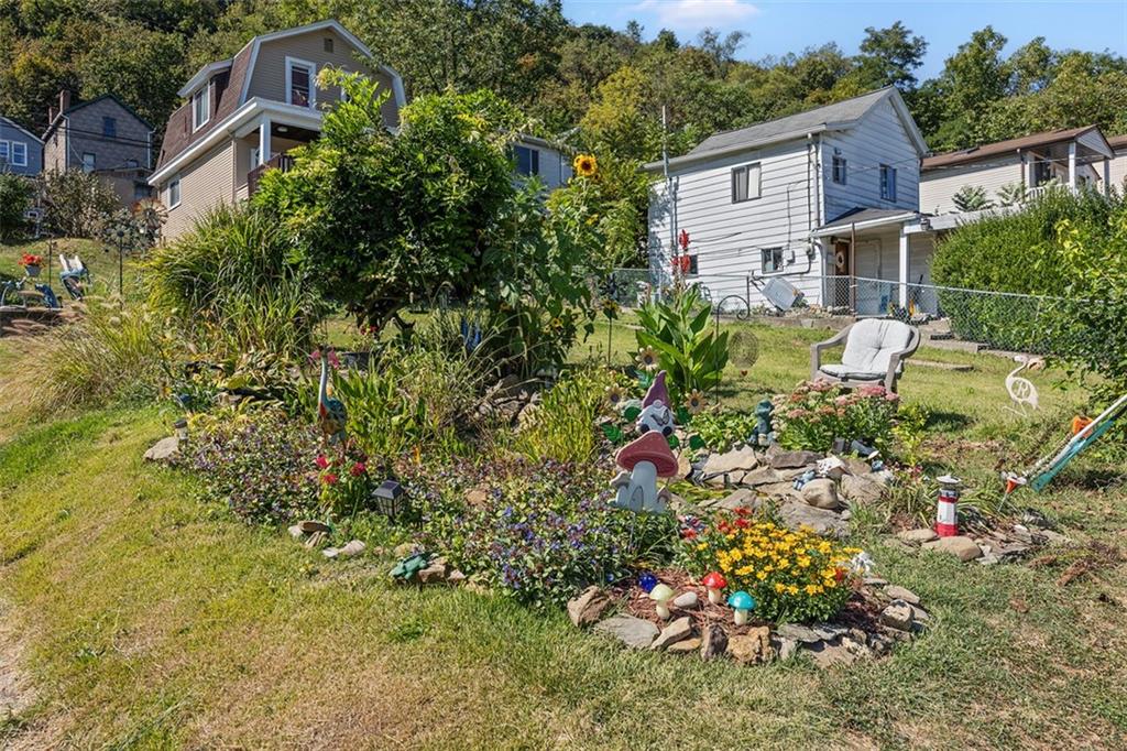 1421 Fleming Avenue McKees Rocks, PA 15136 - Photo 32 of 36 a backyard of a house with lots of green space