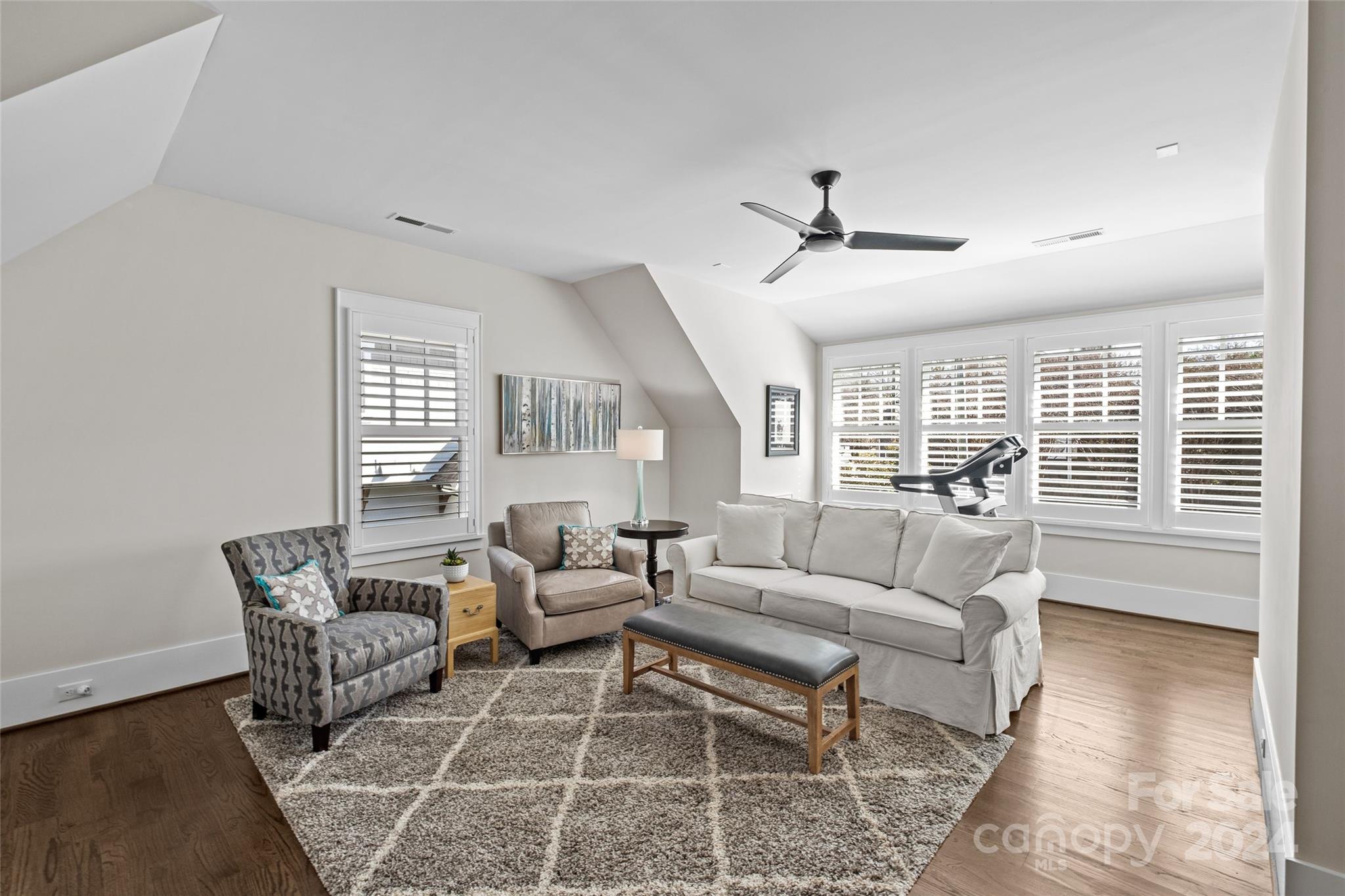 5629 Closeburn Road Charlotte, NC 28210 - Photo 25 of 44 a living room with furniture and a large window