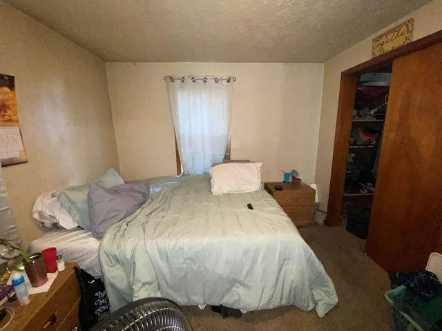 a bed room with a bed