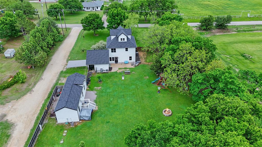 11061 Foutch Road Pilot Point, TX 76258 - Photo 36 of 37 Aerial view showcases the full property layout on just over 1.25 acres.