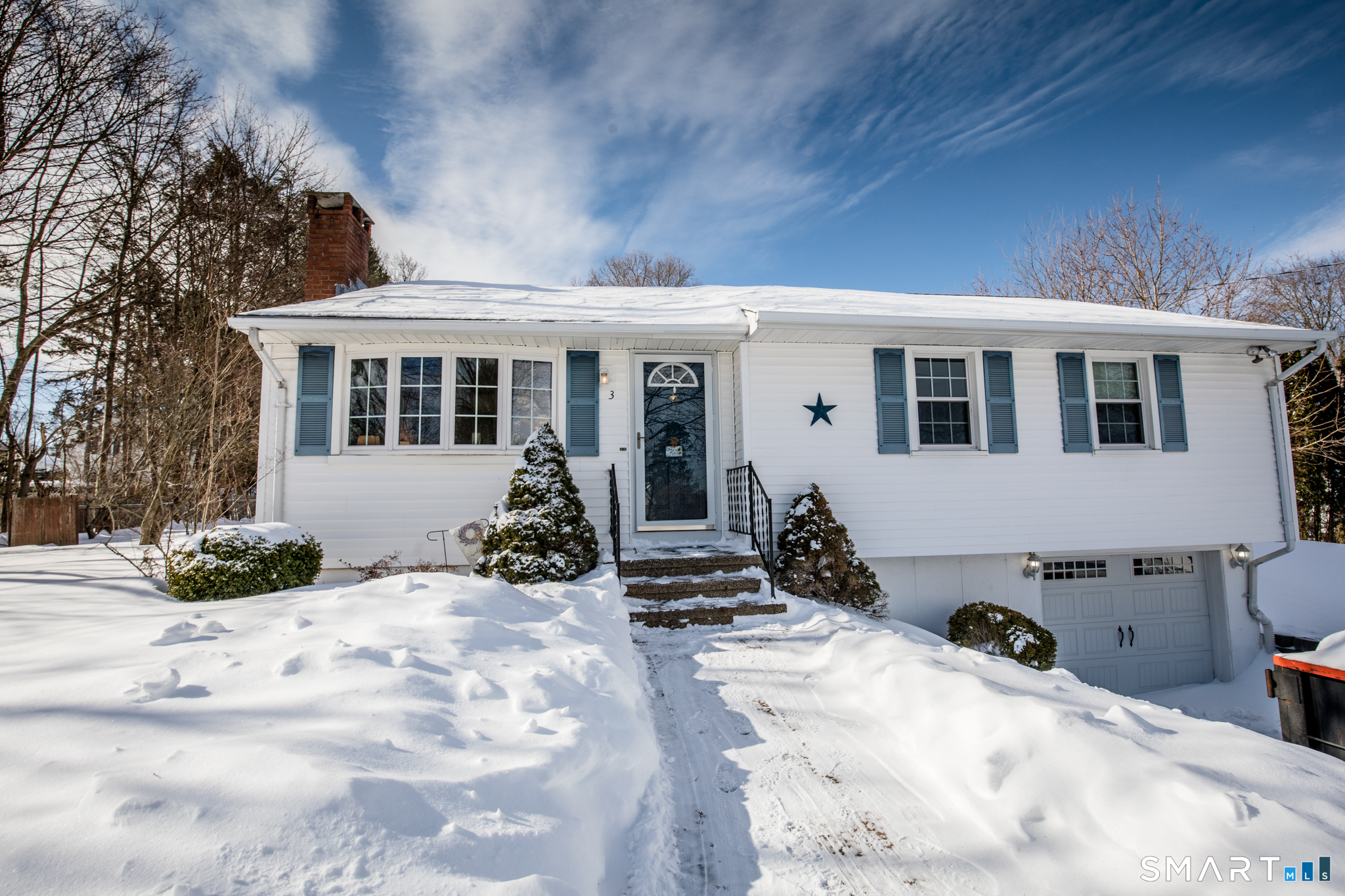 3 Loving Lane Wallingford, CT 06492 - Photo 1 of 1 a view of a house with snow in the yard