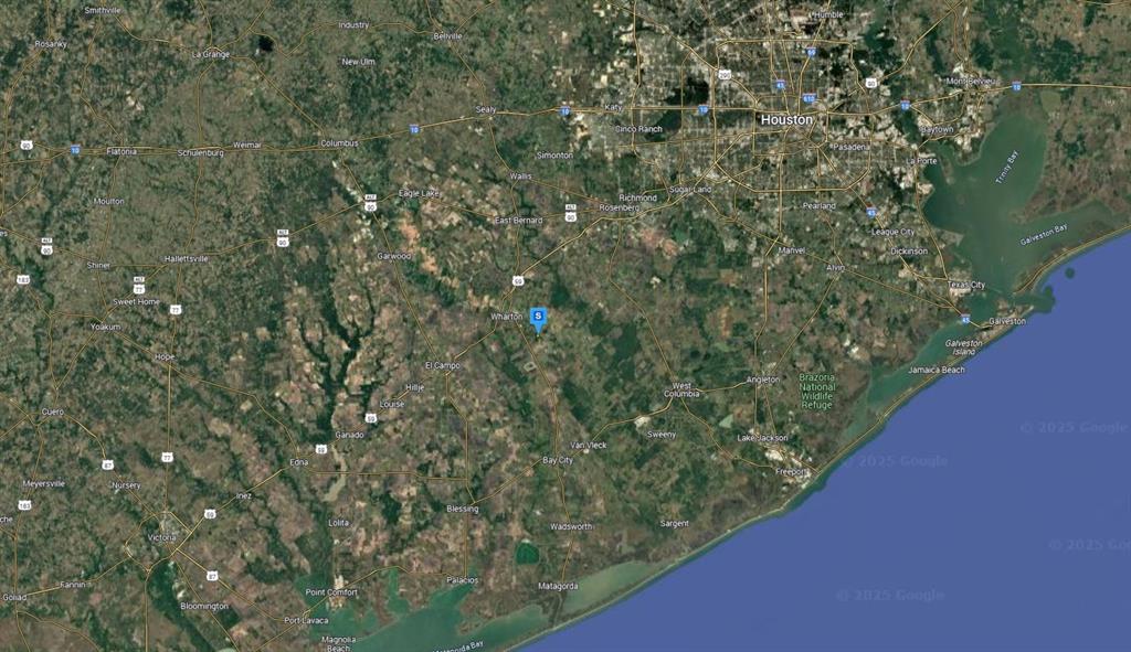 509 Brockman Road Wharton, TX 77488 - Photo 6 of 6 Aerial overview of property's location