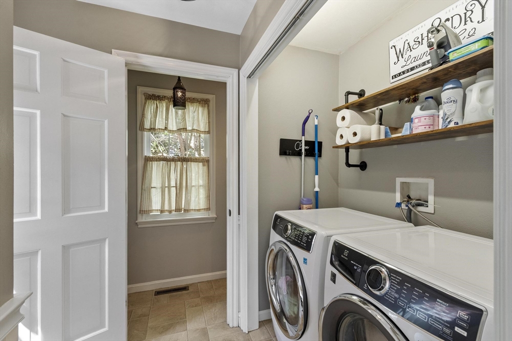 4 Ridge Road Pepperell, MA 01463 - Photo 20 of 42 a utility room with dryer and washer