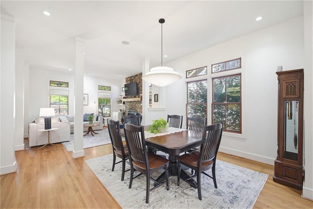 245 Forkner Drive Decatur, GA 30030 - Photo 6 of 31 a view of a dining room with furniture window and wooden floor