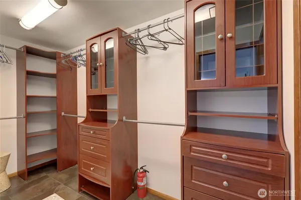 a view of closet area
