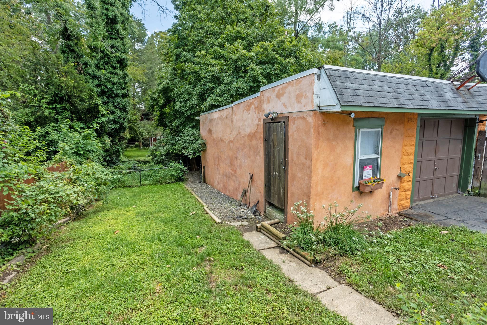 7803 Church Road Jenkintown, PA 19046 - Photo 26 of 30 Rear Garden and Detached Garage