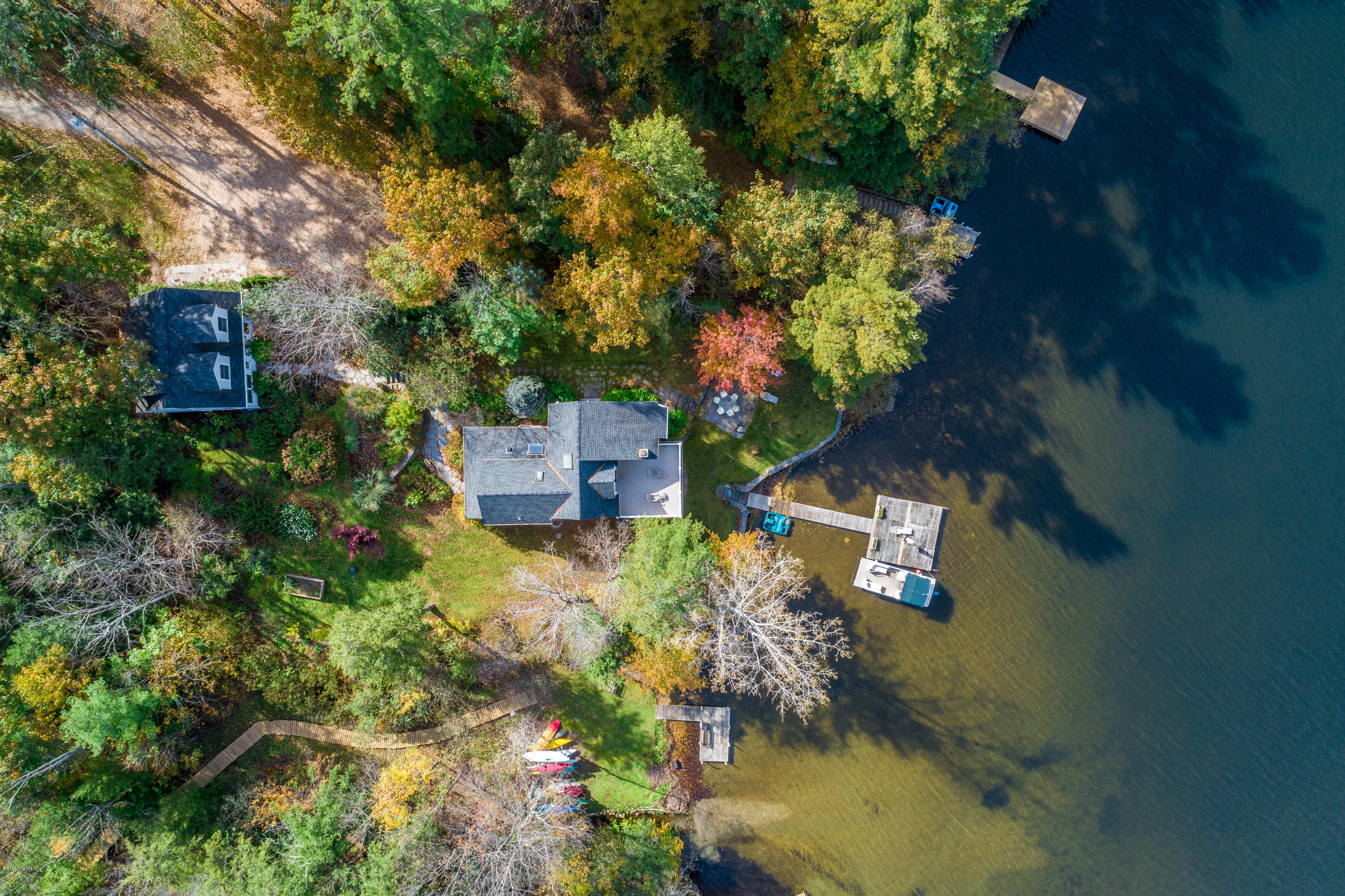 42 Lake Rd Extension Richmond, MA 01201 - Photo 2 of 40 an aerial view of a house with a yard