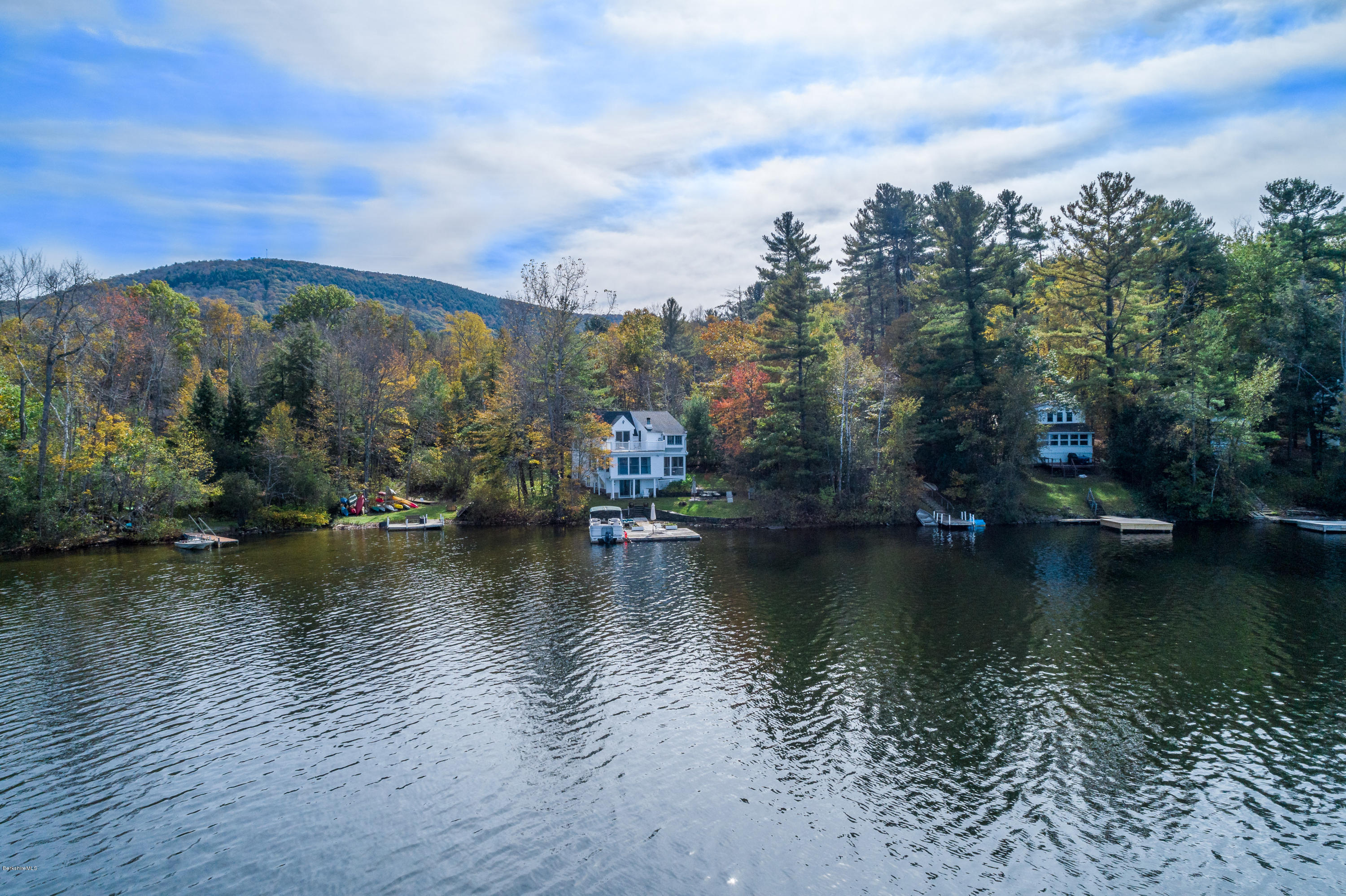 42 Lake Rd Extension Richmond, MA 01201 - Photo 4 of 40 an aerial view of a houses with ocean view