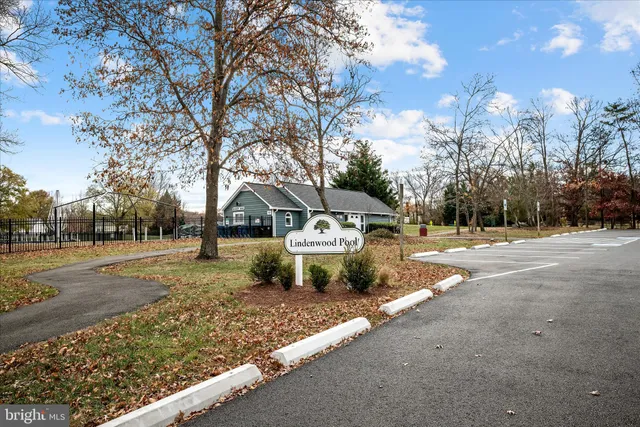 a view of a park with trees