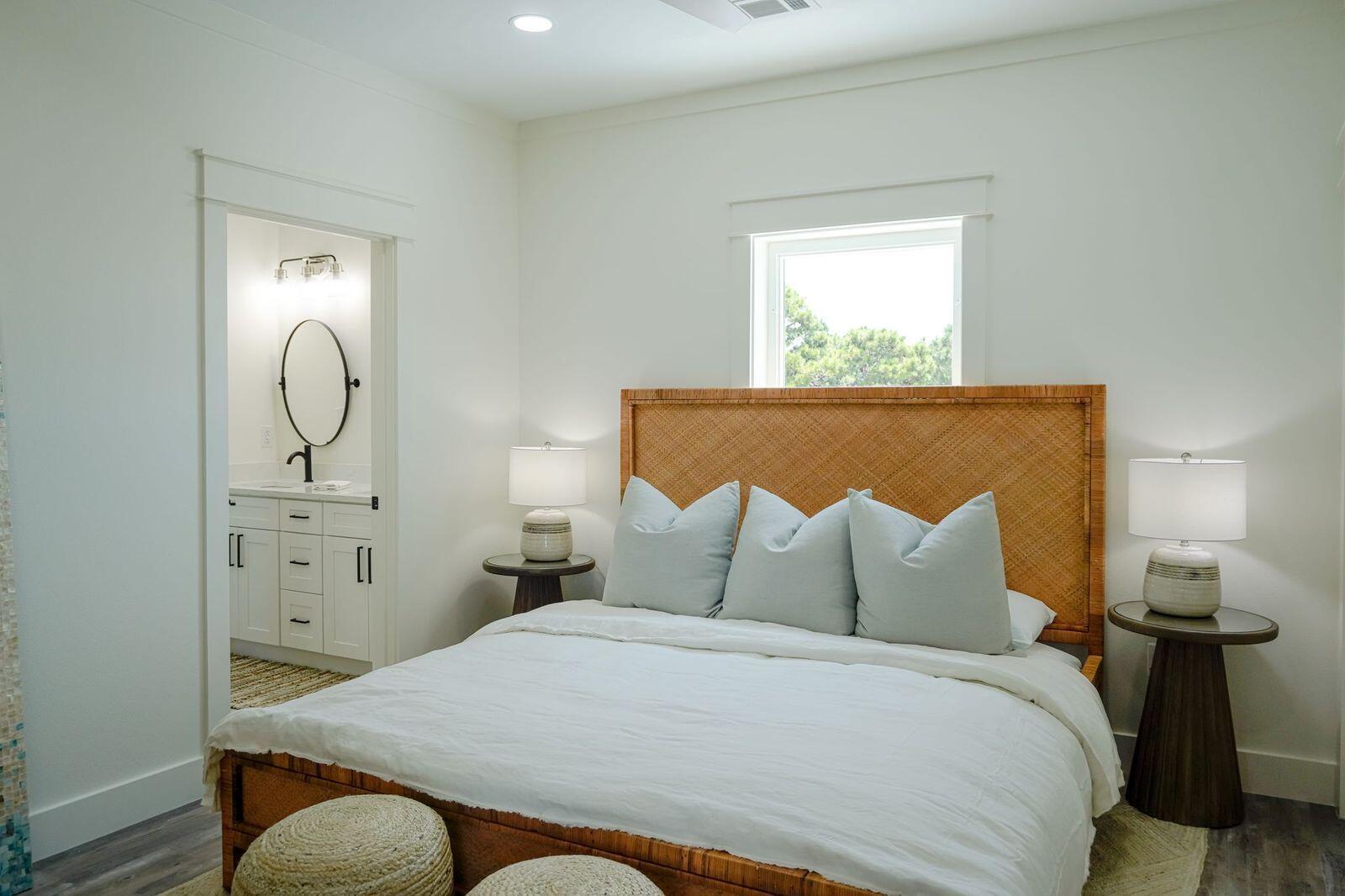 33 Maritime Way Santa Rosa Beach, FL 32459 - Photo 58 of 71 a bedroom with a bed and dresser with mirror