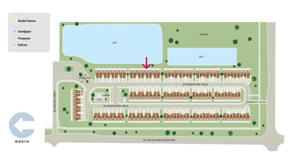5766 Southeast Edgewater Circle Stuart, FL 34997 - Photo 45 of 46 Edgewater Pointe Site Plan Updated