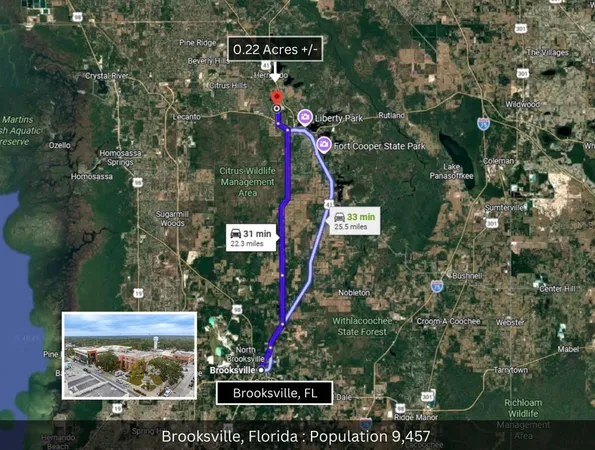 an aerial view of street