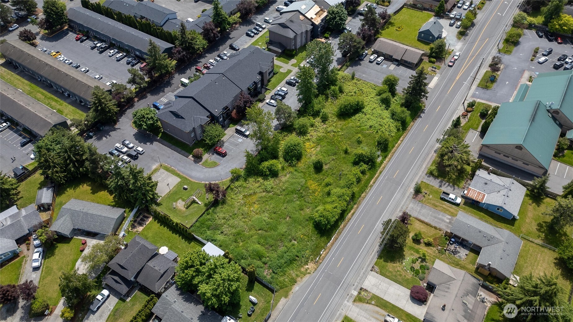 0 18th Mount Mount Vernon, WA 98274 - Photo 6 of 12 an aerial view of residential houses with outdoor space