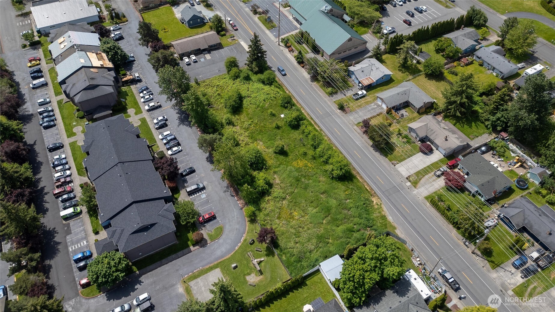 0 18th Mount Mount Vernon, WA 98274 - Photo 7 of 12 an aerial view of residential houses with outdoor space