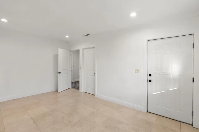 a view of an empty room