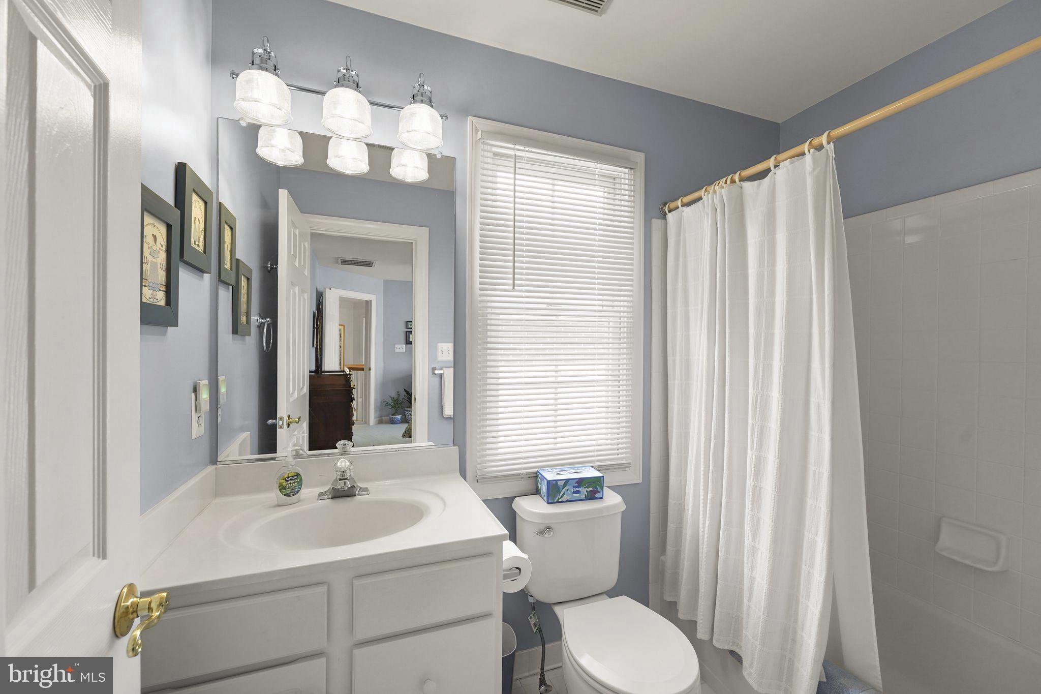 6651 Avignon Boulevard Falls Church, VA 22043 - Photo 29 of 51 a bathroom with a toilet a sink and a mirror