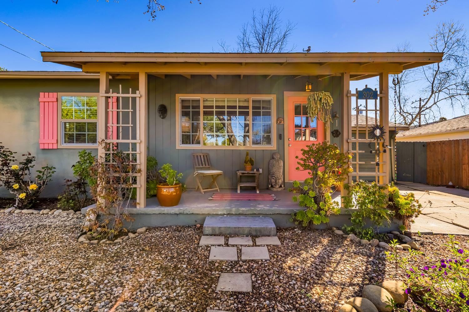 302 Bald Street Ojai, CA 93023 - Photo 1 of 38 a front view of a house with a porch