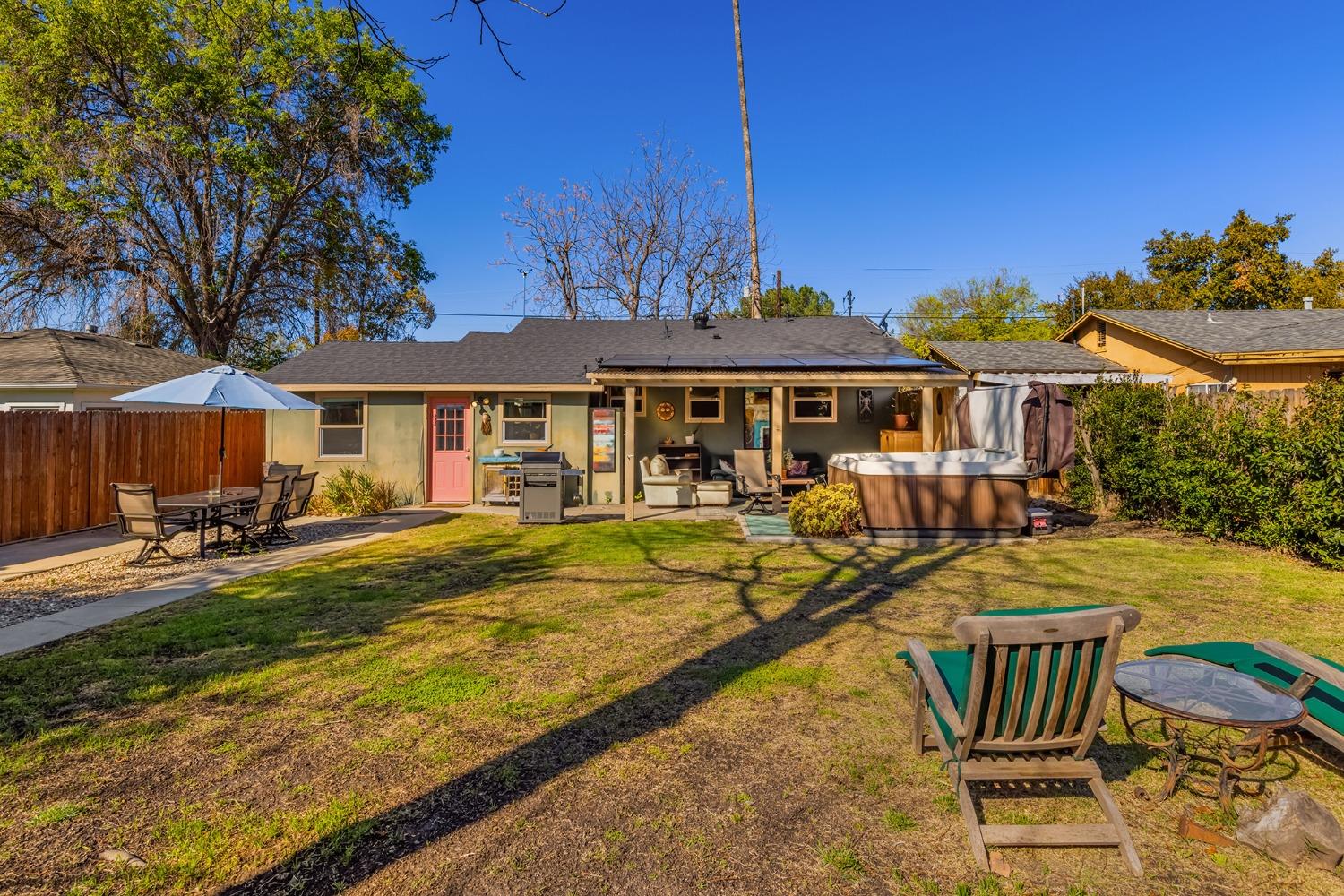 302 Bald Street Ojai, CA 93023 - Photo 25 of 38 a view of a house with swimming pool and sitting area