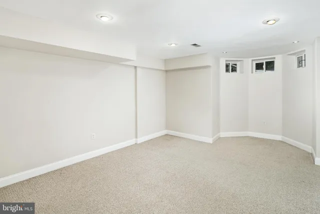 a view of an empty room