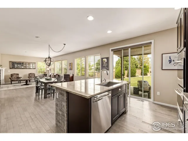 a kitchen with lots of counter top space