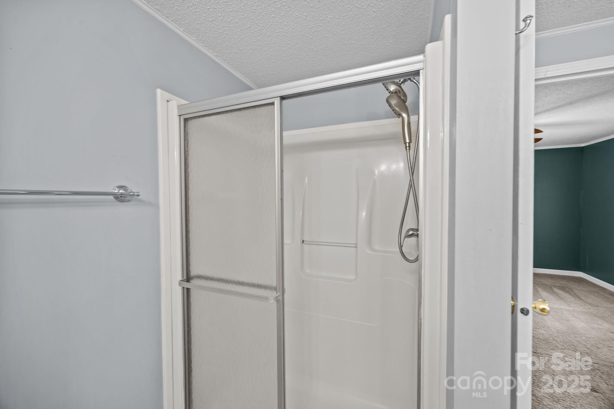 5043 Pebble Stone Road Maiden, NC 28650 - Photo 40 of 46 a bathroom with a glass shower door