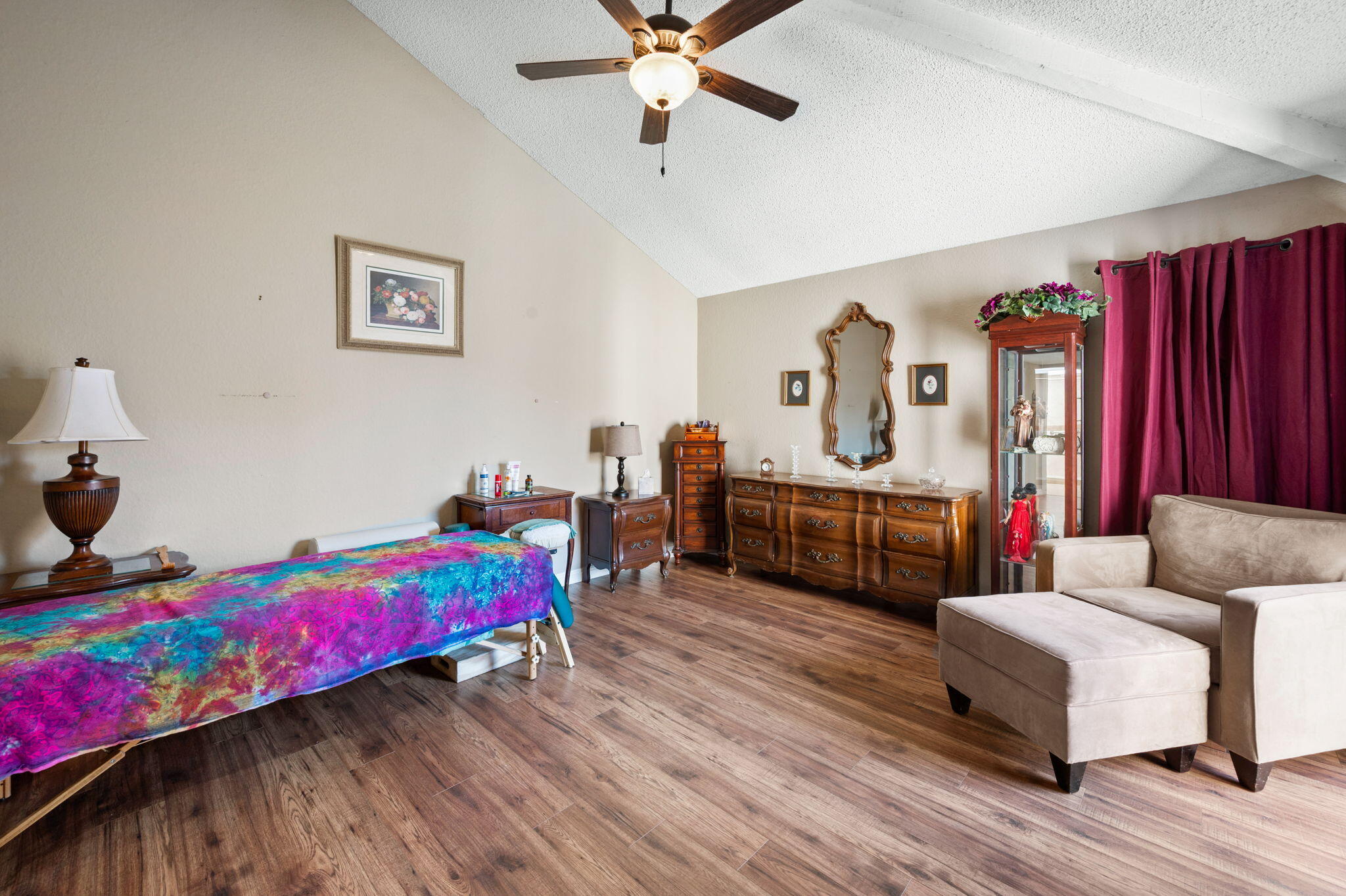 49275 Douglas Street Indio, CA 92201 - Photo 19 of 37 a living room with furniture and a wooden floor