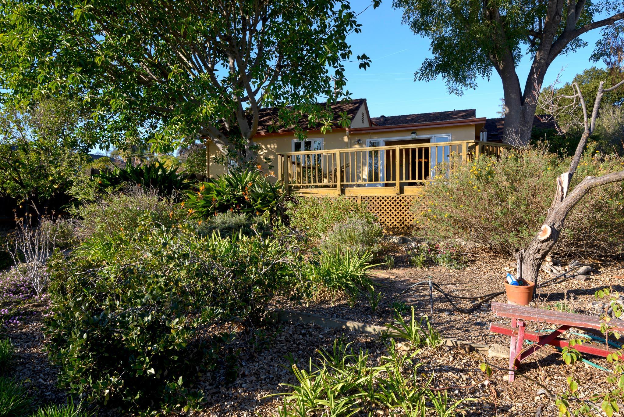 734 San Roque Road Santa Barbara, CA 93105 - Photo 15 of 20 View from garden towards home