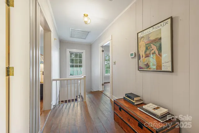 a bedroom with a bed and a fireplace