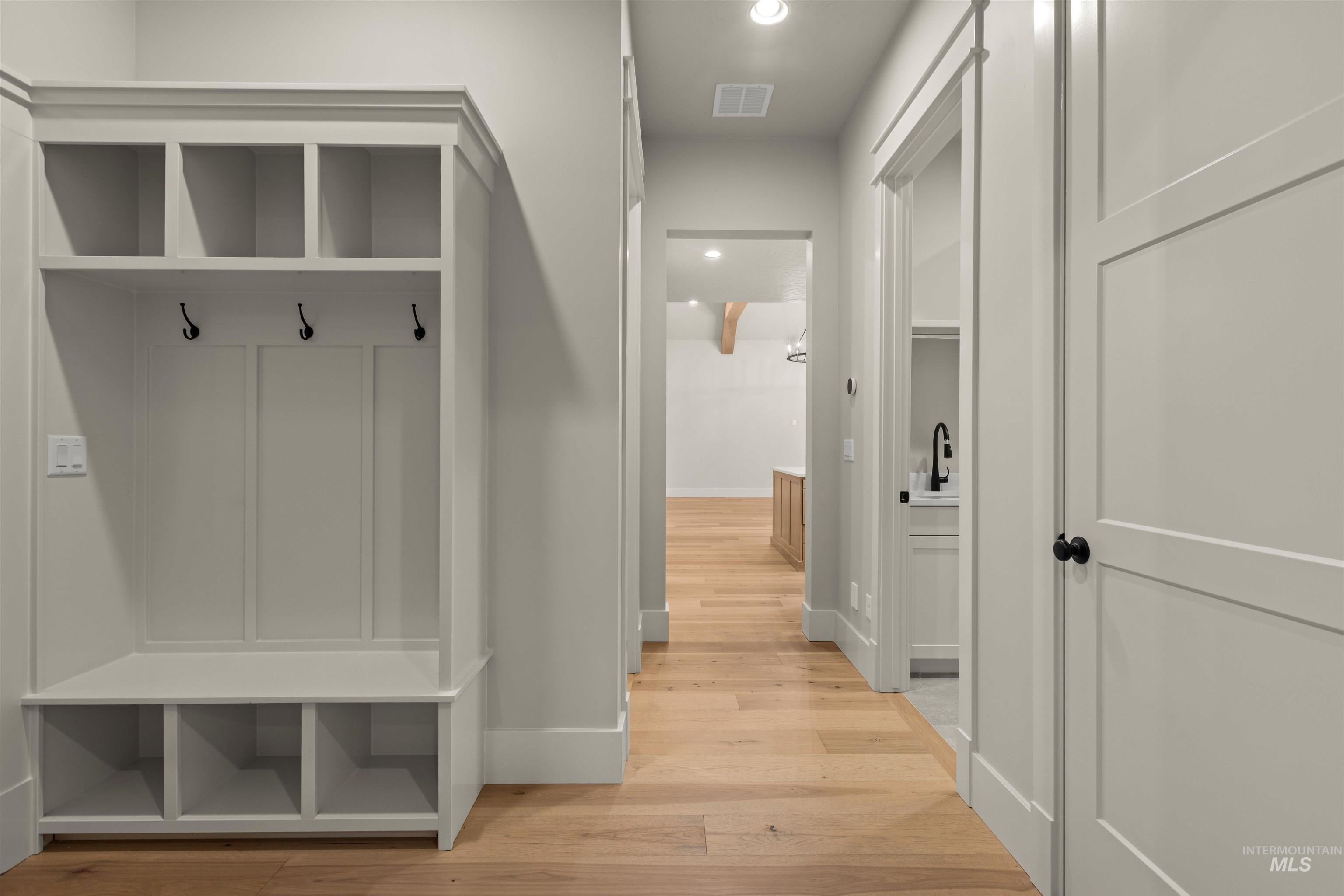 6844 South Messner Way Meridian, ID 83642 - Photo 35 of 49 Mudroom with recessed lighting and light wood-style floors