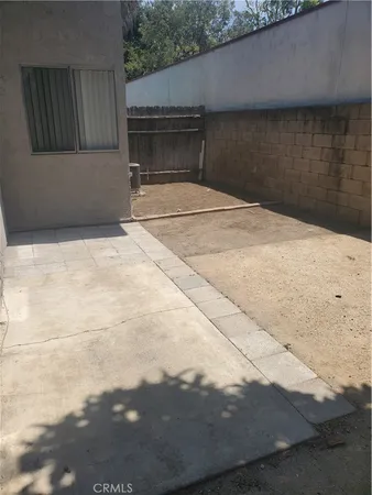 a backyard of a house