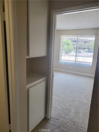 a utility room with a window