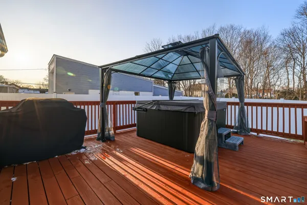 a view of a roof deck