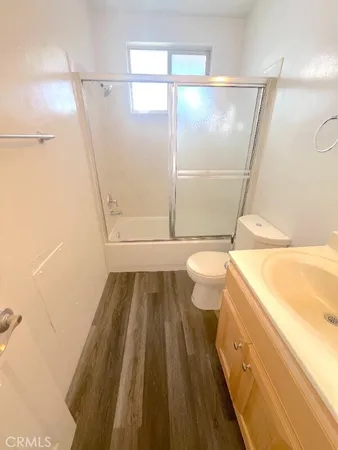 a view of swimming pool in front of building