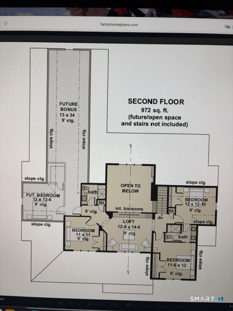 262 Mungertown Road Madison, CT 06443 - Photo 23 of 23 Floor Plan - Second Floor (conceptual drawing)