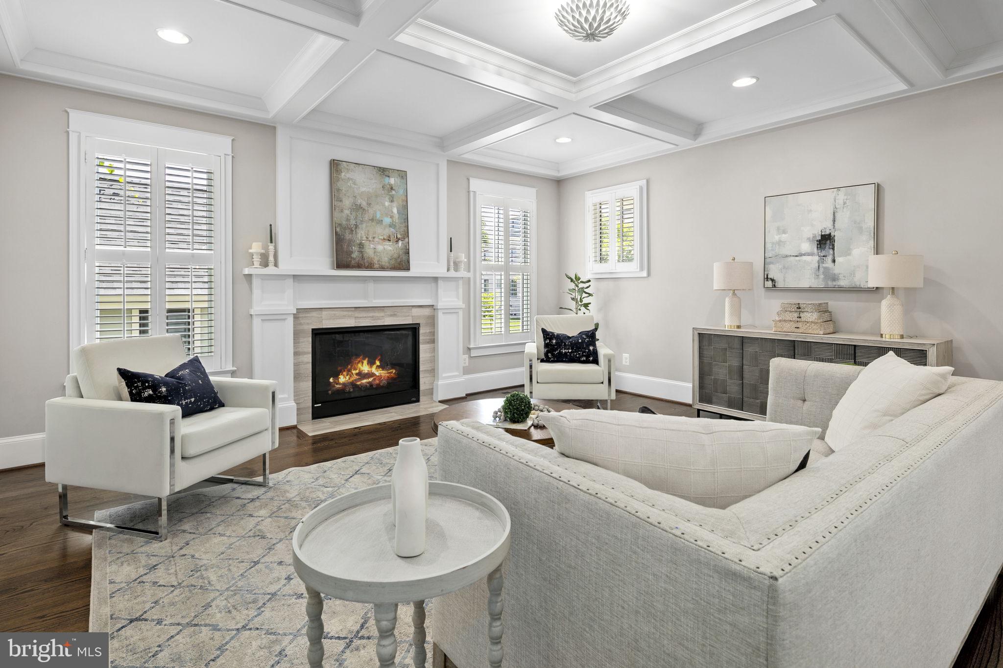 1801 North Bryan Street Arlington, VA 22201 - Photo 17 of 50 Living room with tray ceiling