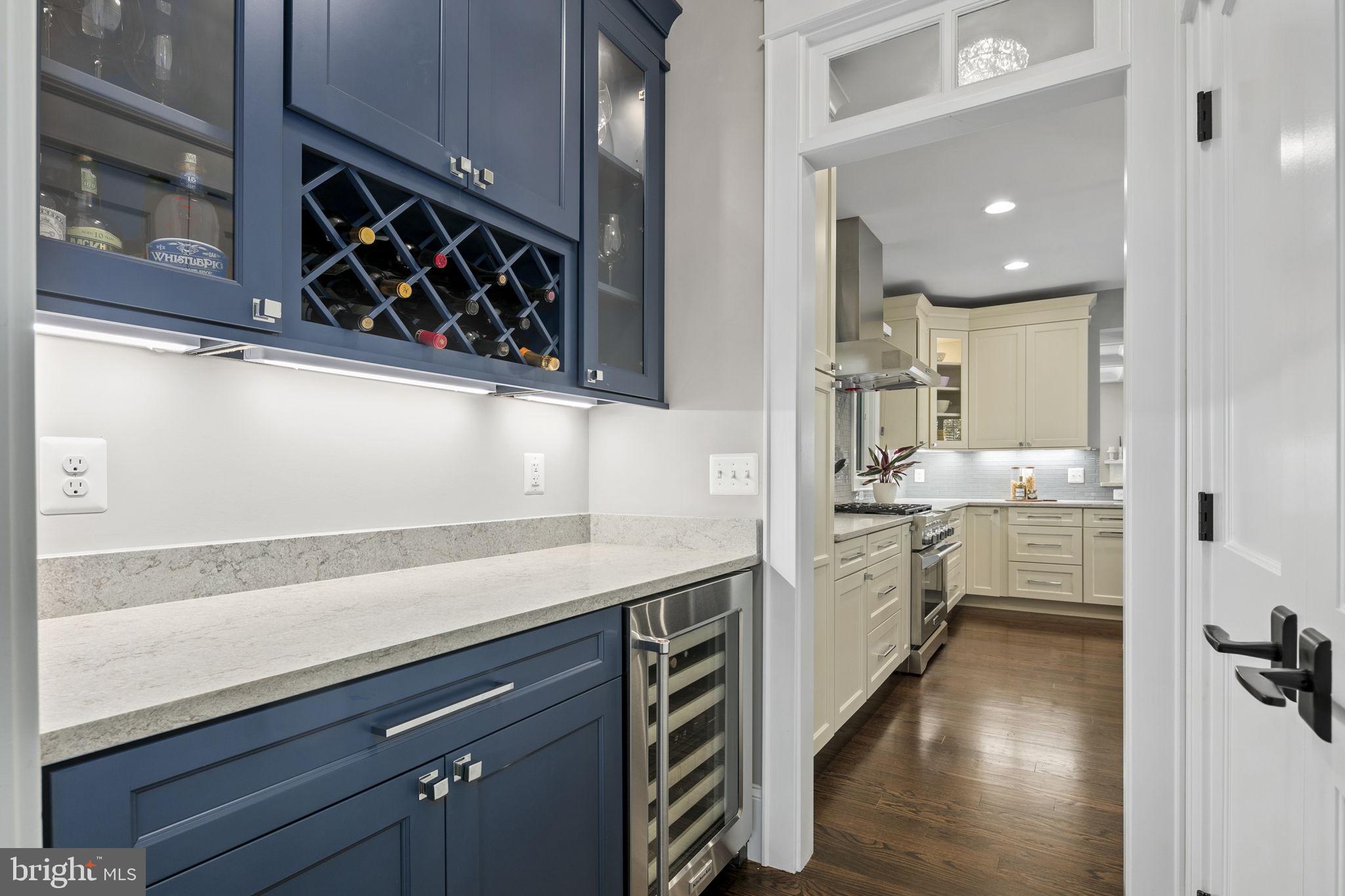 1801 North Bryan Street Arlington, VA 22201 - Photo 9 of 50 Butler pantry with wine cooler and storage