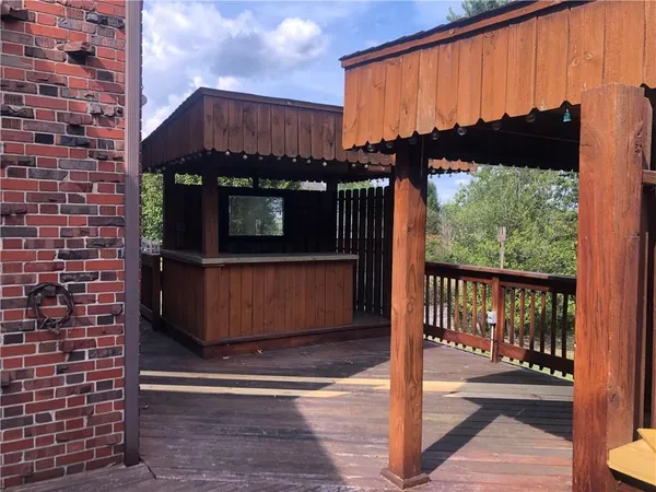 a view of a town with residential houses