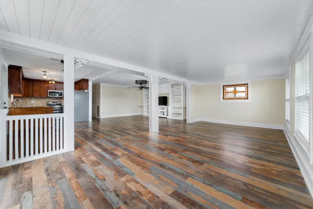 a view of livingroom with furniture and wooden floor