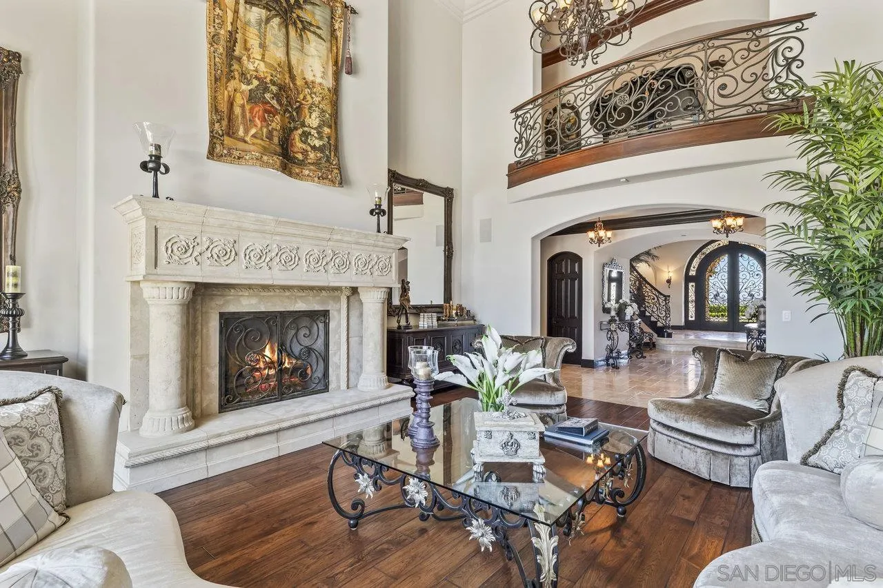 14170 Bryce Point Poway, CA 92064 - Photo 21 of 67 a living room with furniture and a fireplace