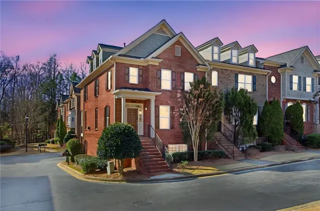 a front view of a house with street