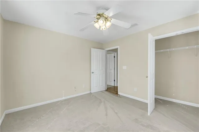 a view of an empty room