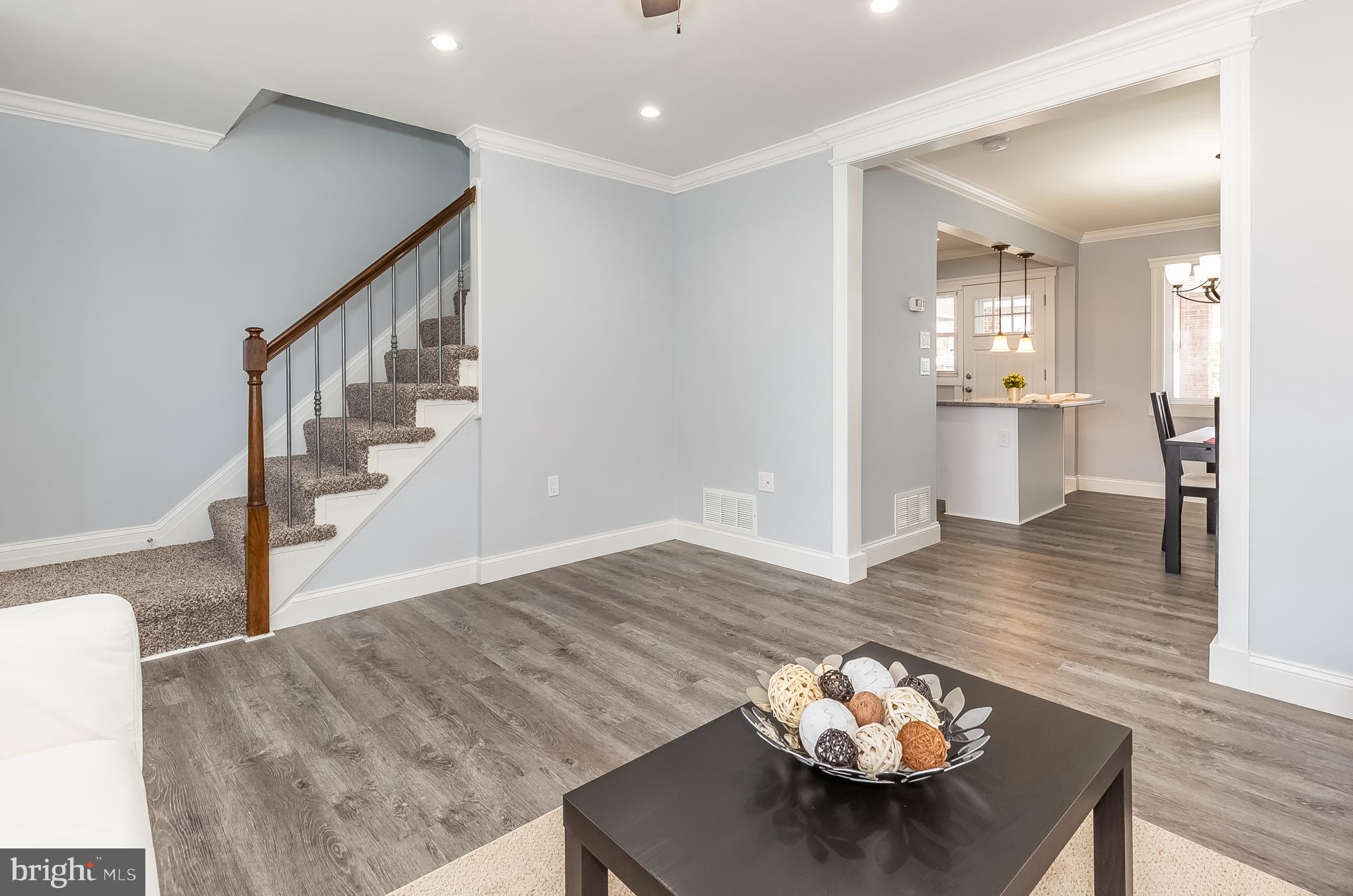 1950 Stanhope Road Baltimore, MD 21222 - Photo 16 of 45 LIV RM w/BEAUTIFUL CROWN & RECESSED LIGHTING!