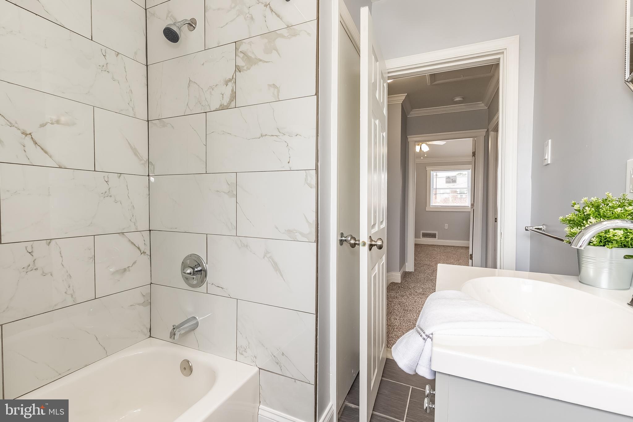 1950 Stanhope Road Baltimore, MD 21222 - Photo 25 of 45 FULL BATH w/LARGE LINEN CLOSET BEHIND BATH DOOR!