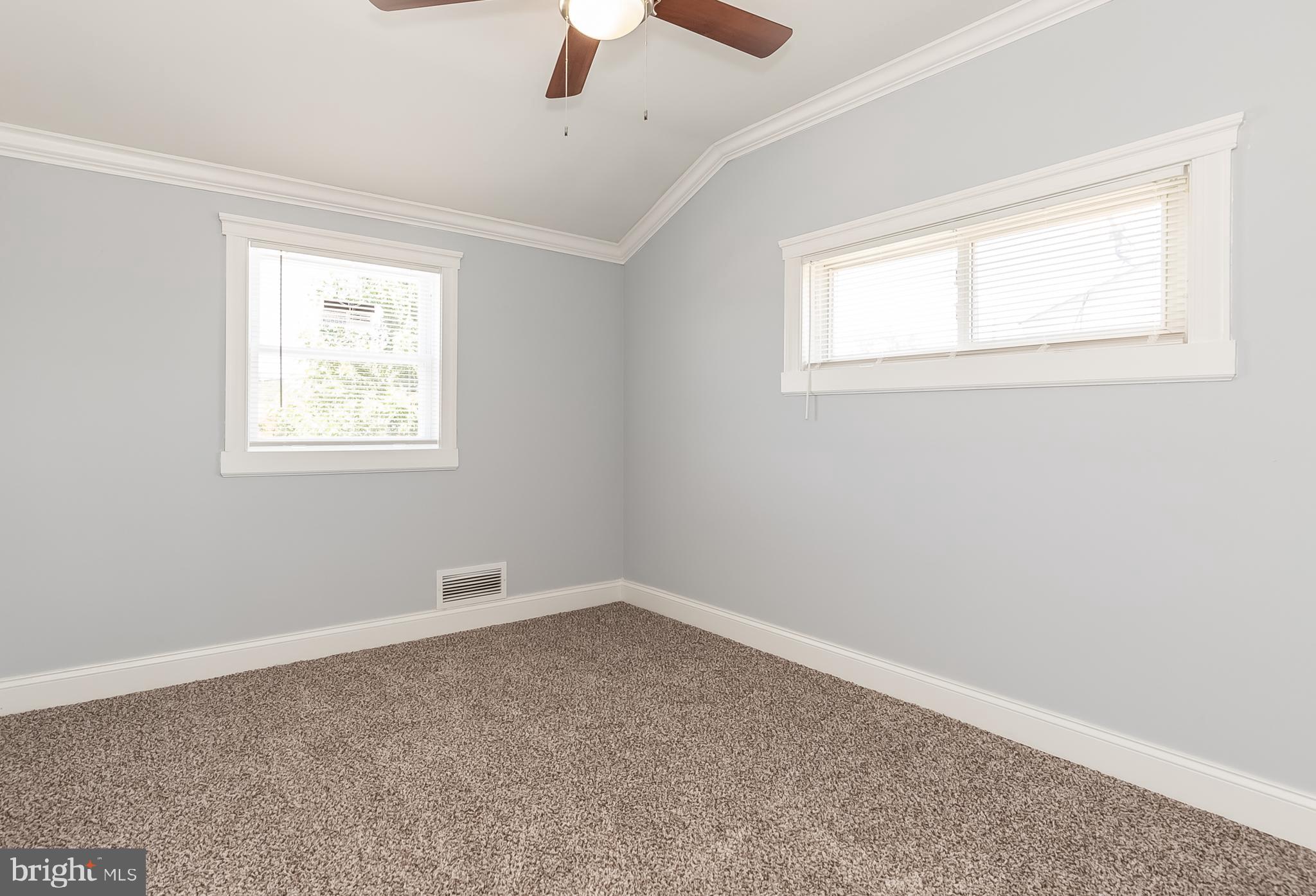 1950 Stanhope Road Baltimore, MD 21222 - Photo 30 of 45 BEDROOM 3 w/FAN & CROWN MOLDING THROUGHOUT