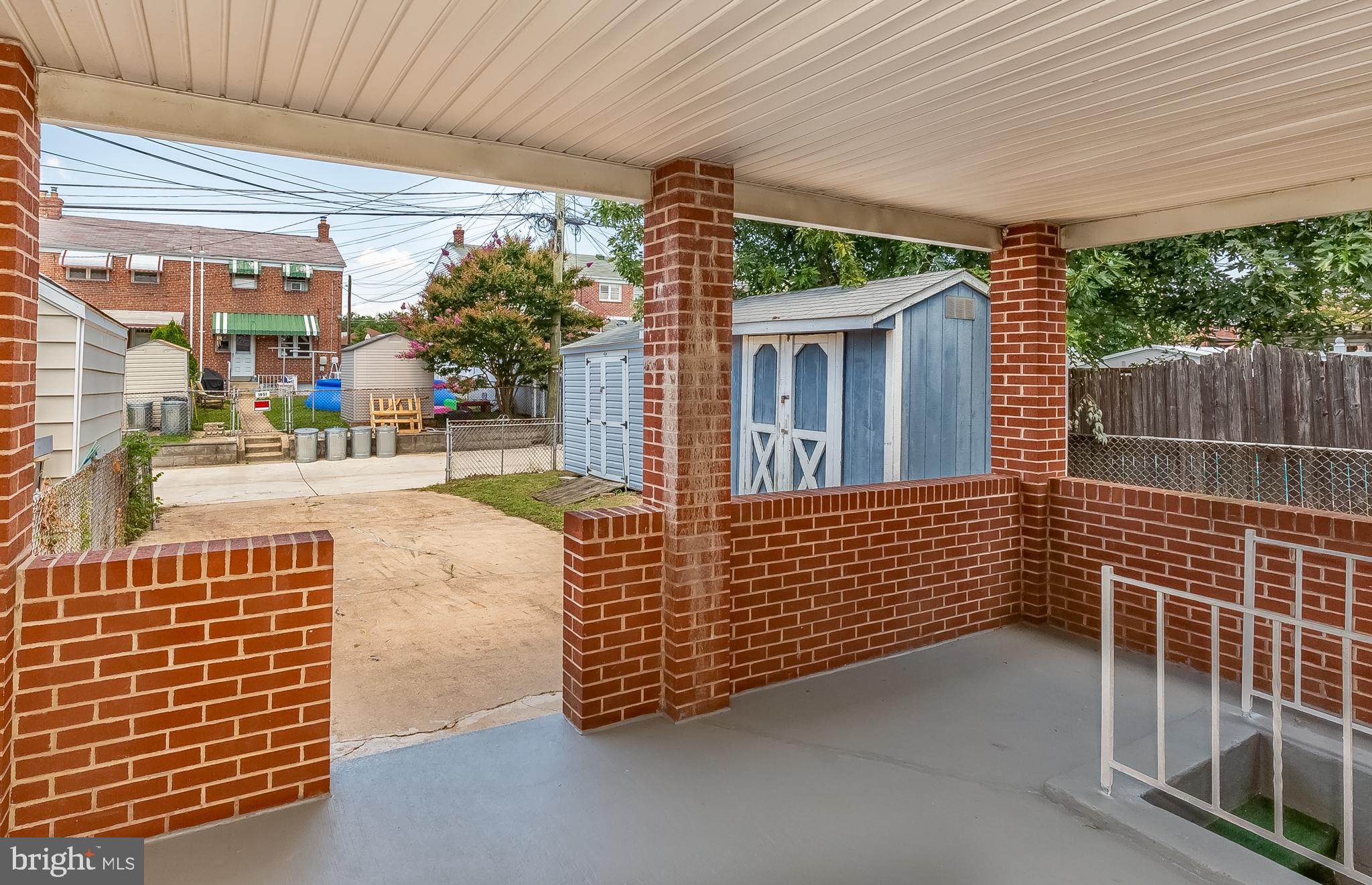 1950 Stanhope Road Baltimore, MD 21222 - Photo 43 of 45 FRESHLY PAINTED PATIO CONVENIENT TO DRIVEWAY!