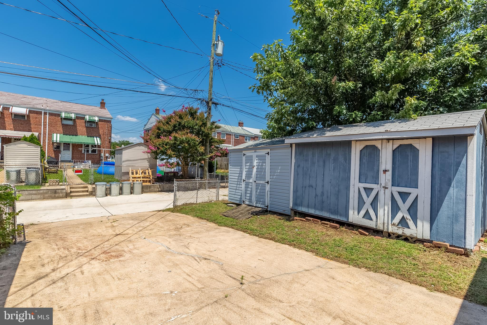1950 Stanhope Road Baltimore, MD 21222 - Photo 44 of 45 LARGE DRIVEWAY w/2 SHEDS & CAR GATE!