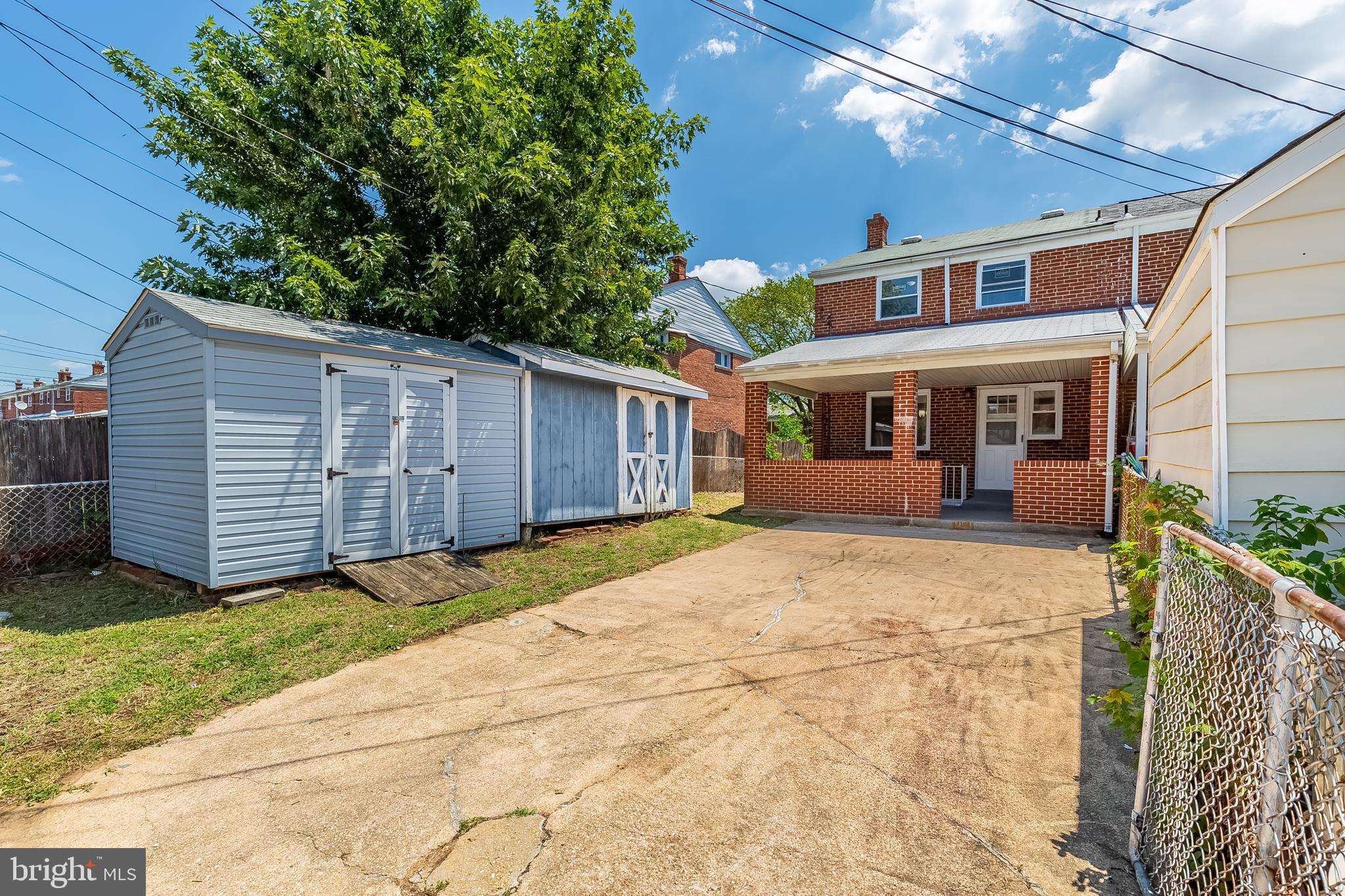 1950 Stanhope Road Baltimore, MD 21222 - Photo 45 of 45 LARGE DRIVEWAY w/2 SHEDS & CAR GATE!