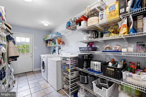 a view of storage and utility room