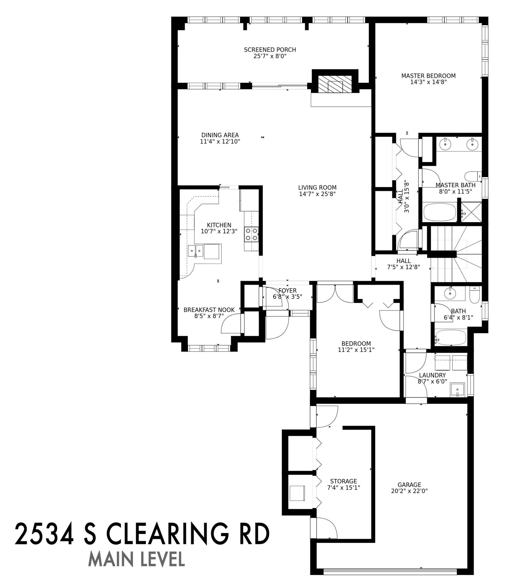 2534 South Clearing Road Salem, VA 24153 - Photo 42 of 43 Floorplan-1 main
